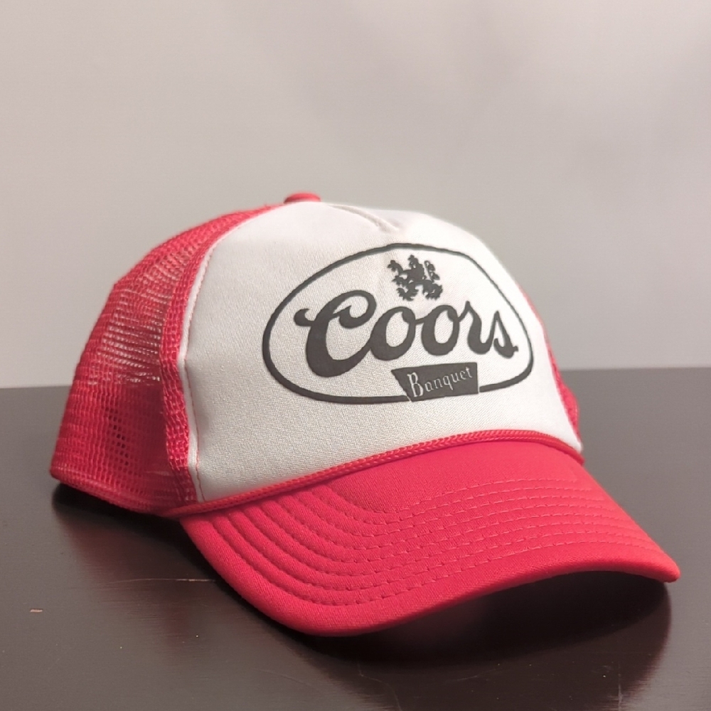 Classic Coors Banquet Hat Red and White Cap